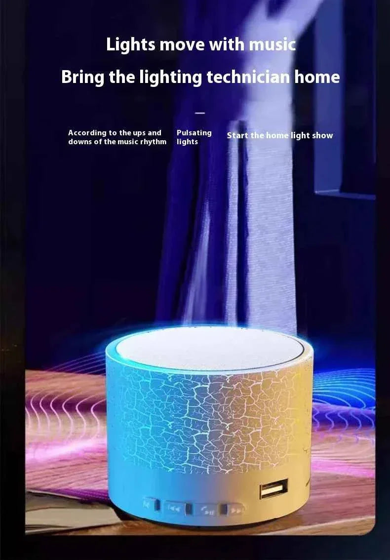 Portable Bluetooth Speaker with RGB Lights and 360 Stereo Sound My Store