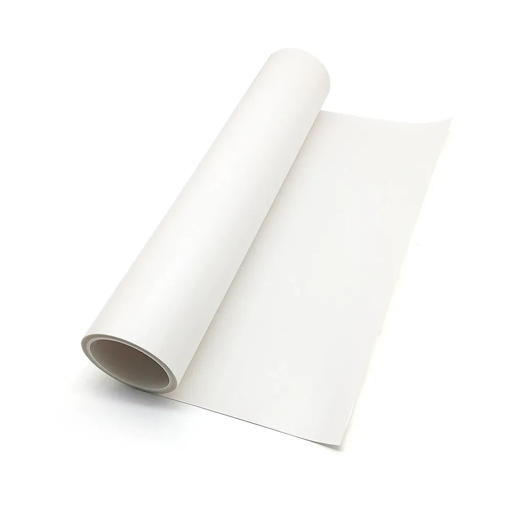 Double-sided mounting tape roll with white backing sheet