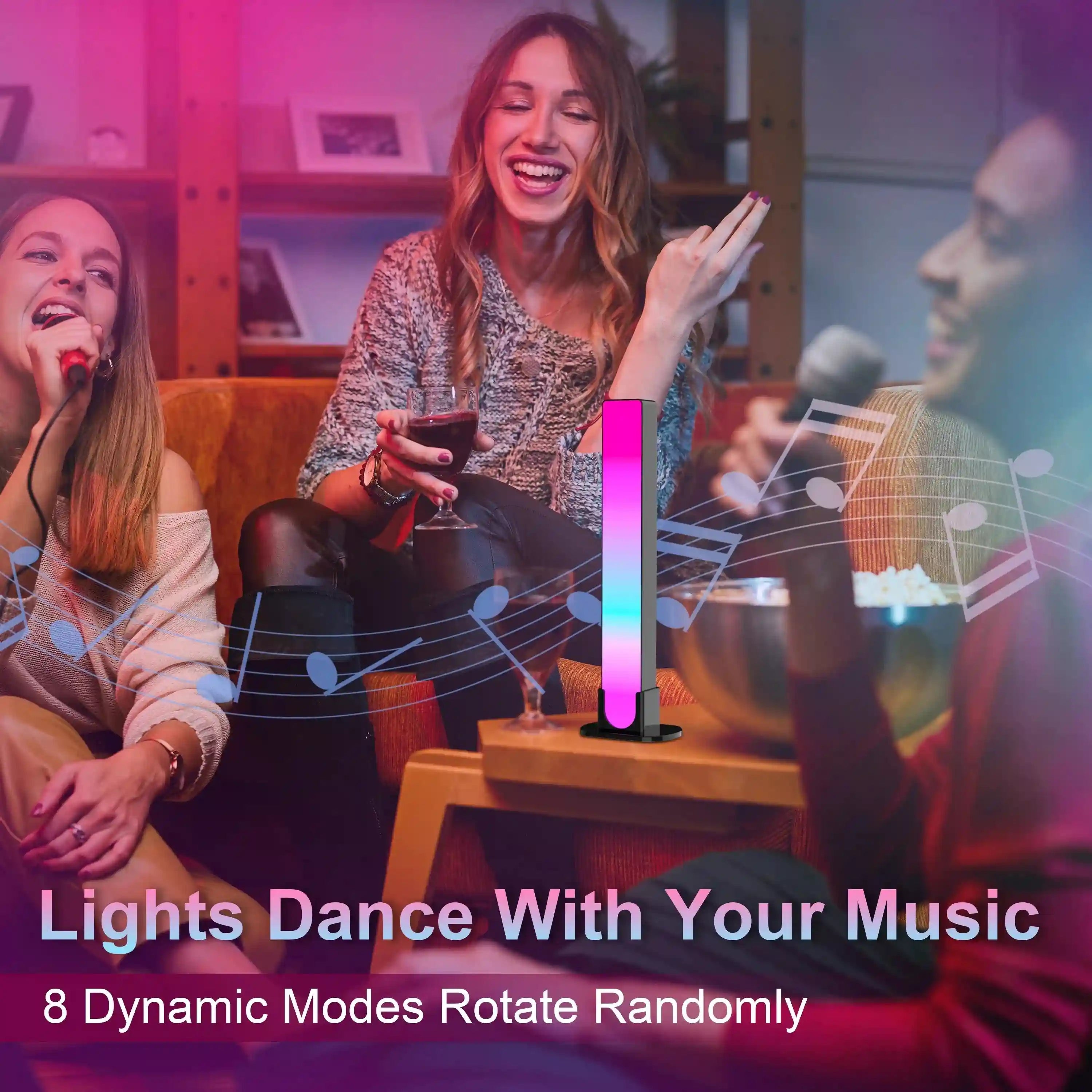 Smart RGBIC LED Floor Lamp 24W | App-Controlled WiFi Ambient Lighting Tidesmit
