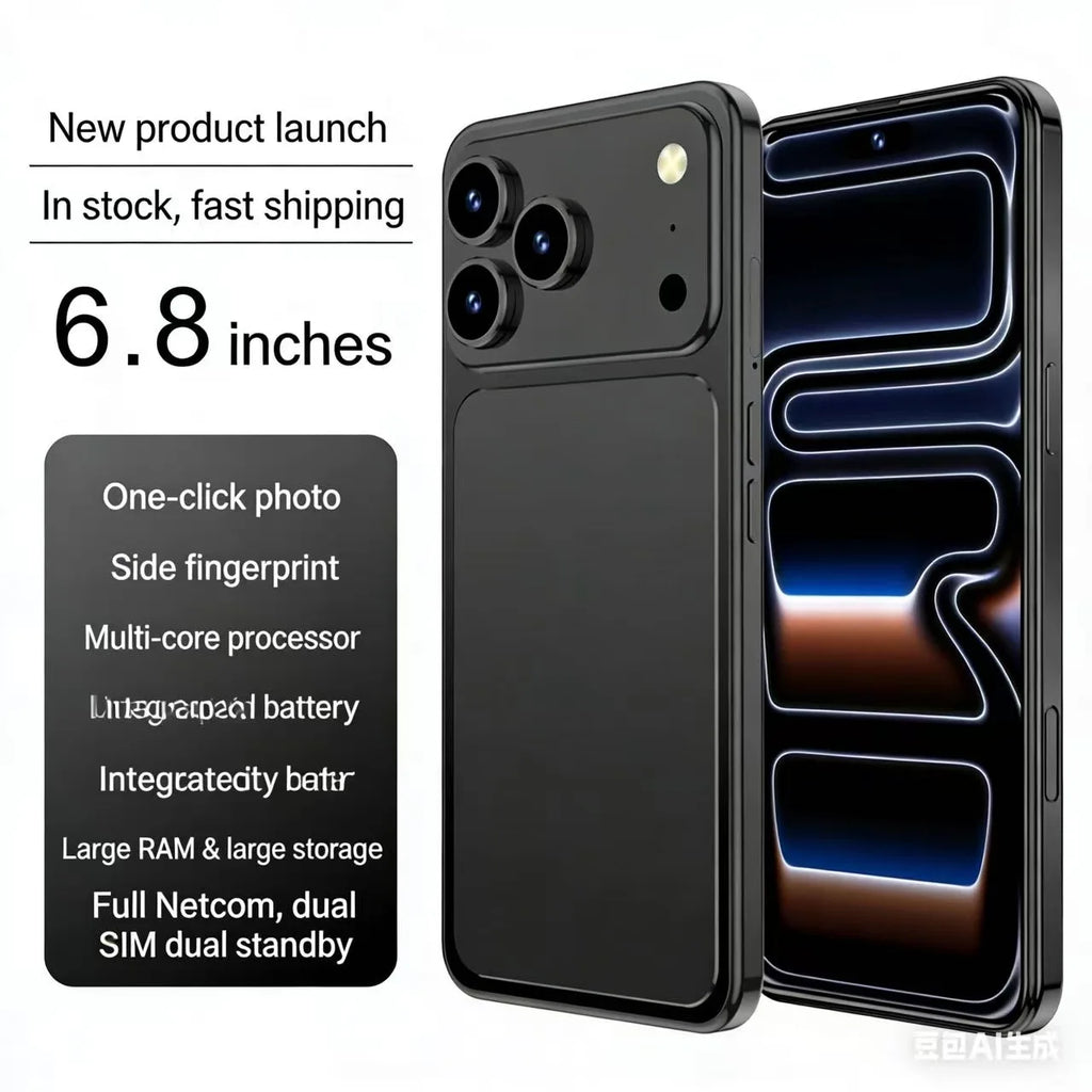 Low Price 17 Pro Max 5G Global Orange 1Tb Storage 7.3inch Screen 8000mAh Big Battery Smartphone with 108mp Rear Camera