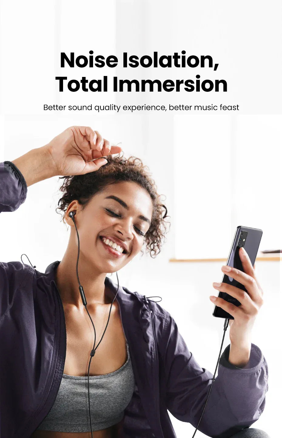 Wired Earbuds With Noise Cancelling Microphone by Tidesmit Tidesmit
