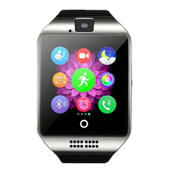 Smartwatch with Camera and Fitness Tracker - Waterproof GPS Watch Silver My Store