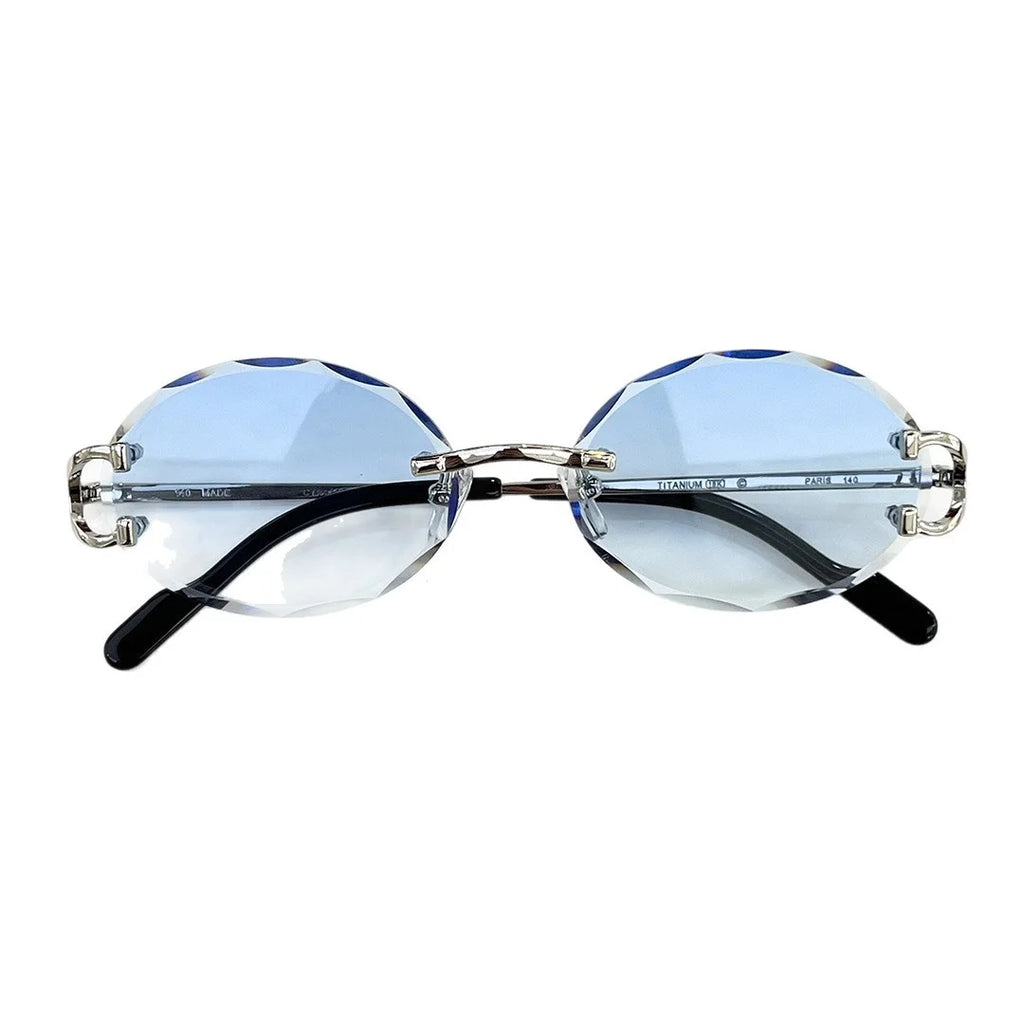Dropshipping Luxury Sunglasses CT High End Rimless SunGlasses for Retailers Trendy Anti Glare Eyewear for Street Style With Logo