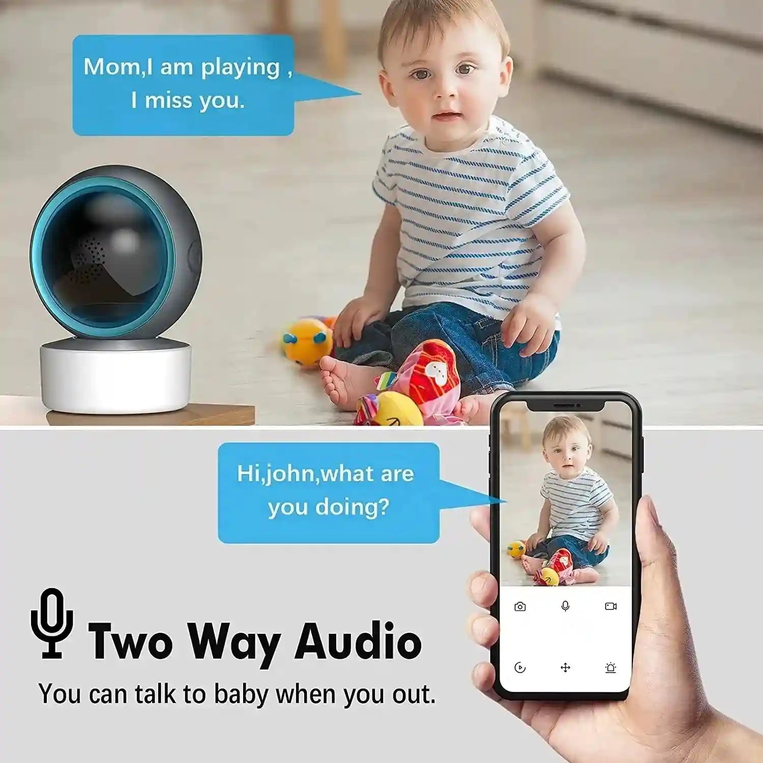 WiFi PTZ Security Camera 4K with Auto Tracking - Night Vision Surveillance Tidesmit