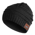 Bluetooth Music Beanie with Integrated Wireless Headphones - Warm Winter Hat Black Tidesmit