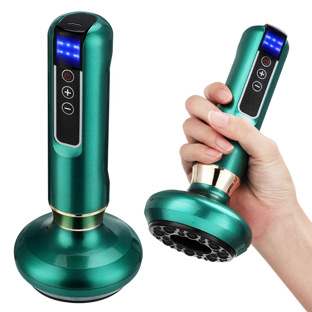 Electric Cupping Massager with Infrared Heat - 12 Gear Muscle Relief Body Shaping Massage Equipment Tidesmit