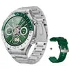 Newest Smartwatch BT Call Health Monitoring Ips Screen Waterproof Reloj inteligente Fitness Tracker Smart Watch SK41 for Men Silver Steel+Green silicone SK41 My Store