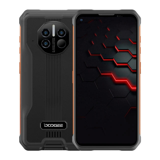 Doogee 5G Smartphone 8500mAh 128GB - Rugged Unlocked Mobile Orange 8 g 128 GB Tidesmit
