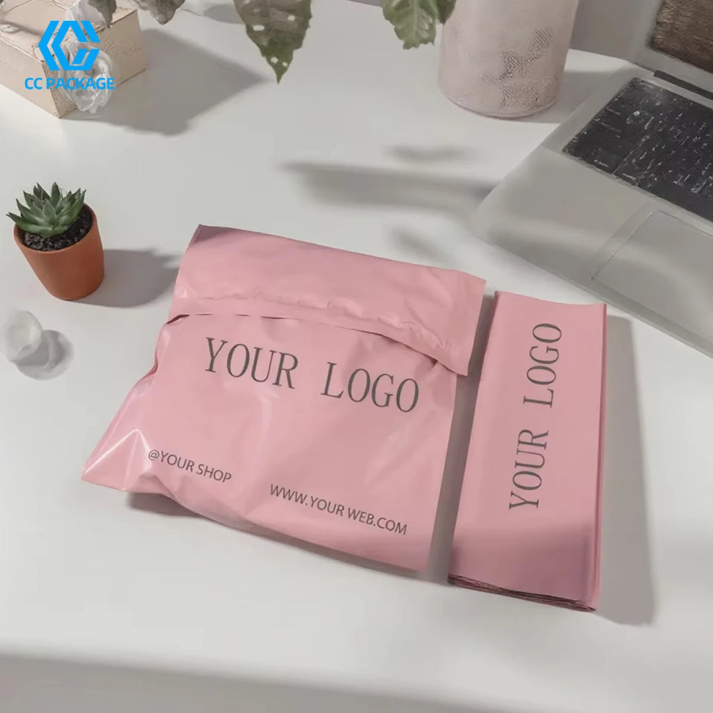 100Pcs/1Bag Custom Poly Mailer Courier Bag Biodegradable Packaging Mailing Mailer Shipping Bags for Packaging Small Business