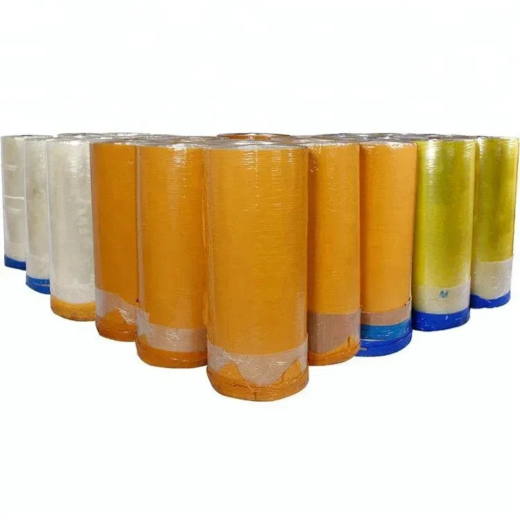 Transparent and yellowish wide packing tape rolls, pressure-sensitive single-sided waterproof