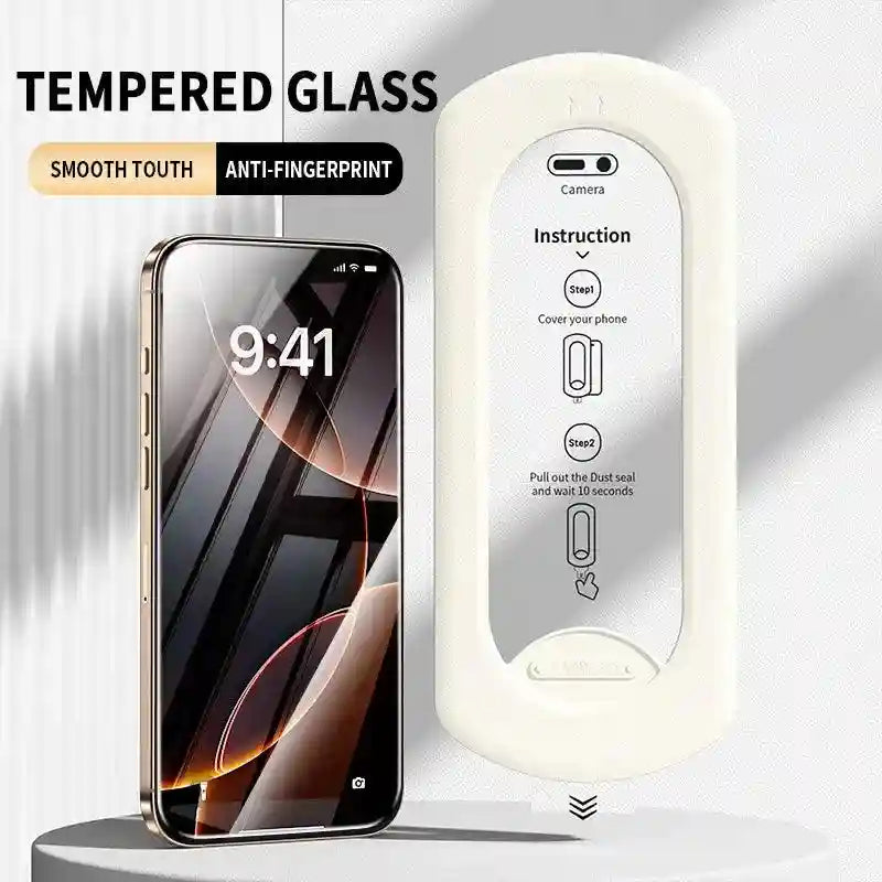 iPhone 16 Screen Protector Tempered Glass | 9H Hardness Case-Friendly Tidesmit
