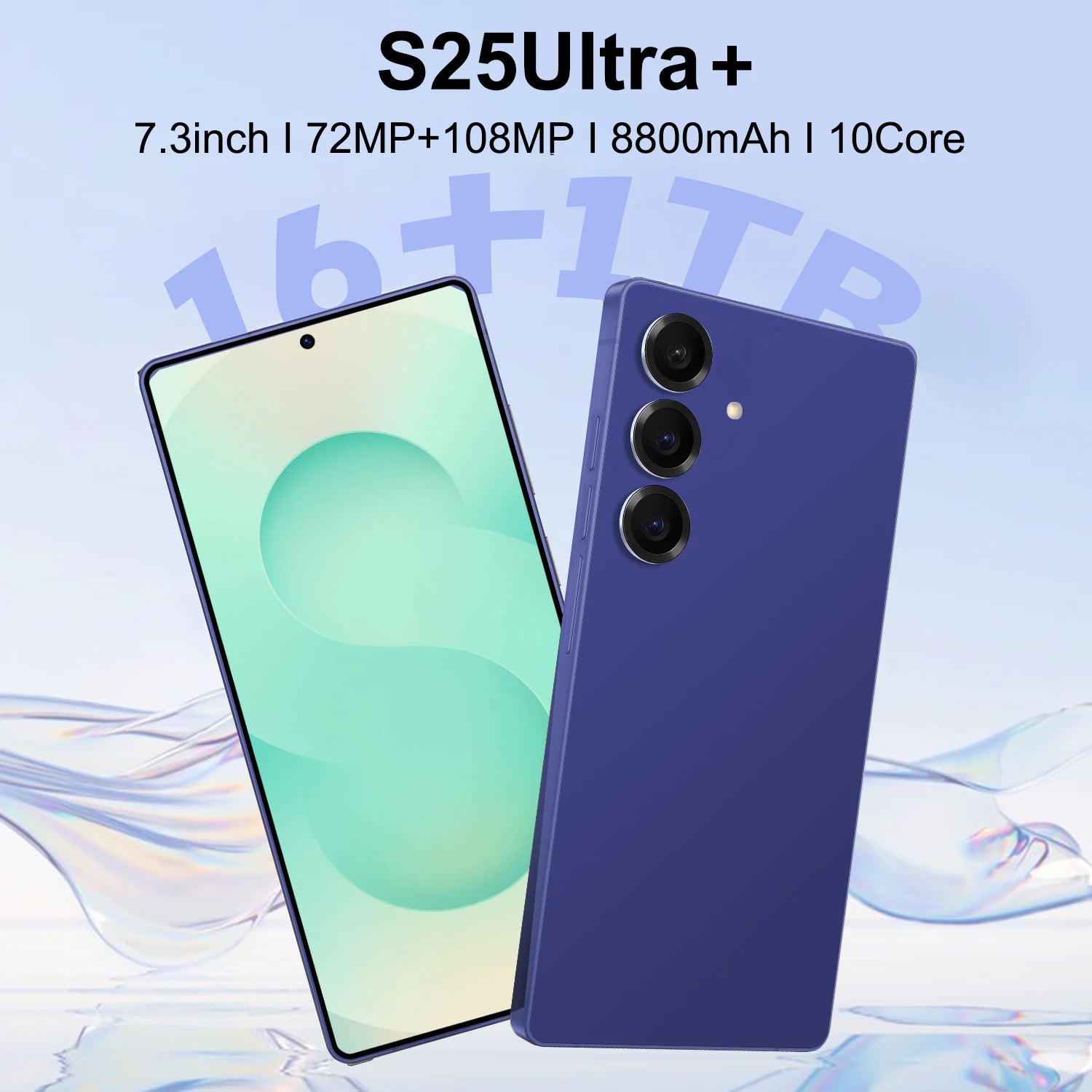 S25 Ultra 5G Smartphone 1TB 16GB RAM Unlocked - Gray Blue 16g 1TB Tidesmit