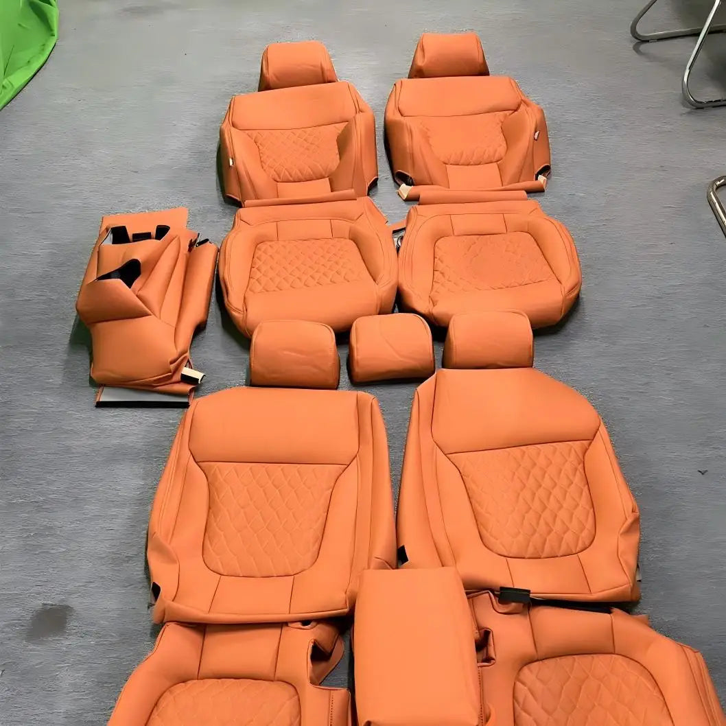 Full Set Leather Car Seat Cover Replacement Custom Fit for Volkswagen Golf Mk1