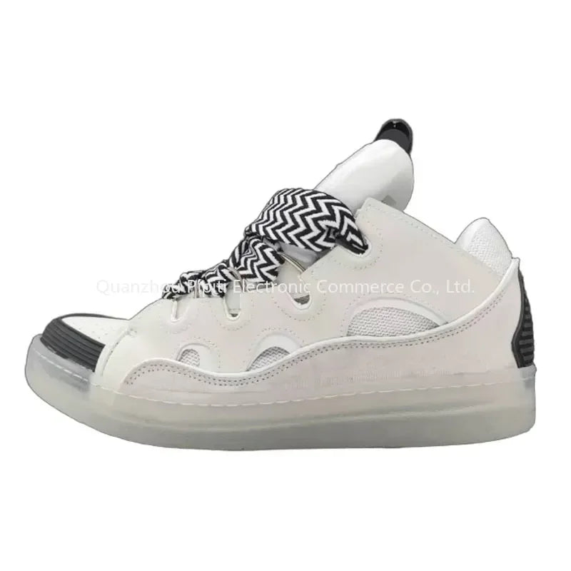 Designer Brand Luxury Casual Shoes Mens Women Embossed Leather Sneakers Calfskin Stripe Stretch Cotton Lace-up Low Rubber