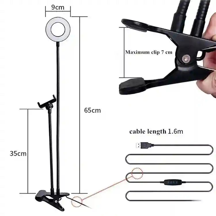 14 Inch LED Ring Light with Phone Holder - Tidesmit M013 Series Tidesmit