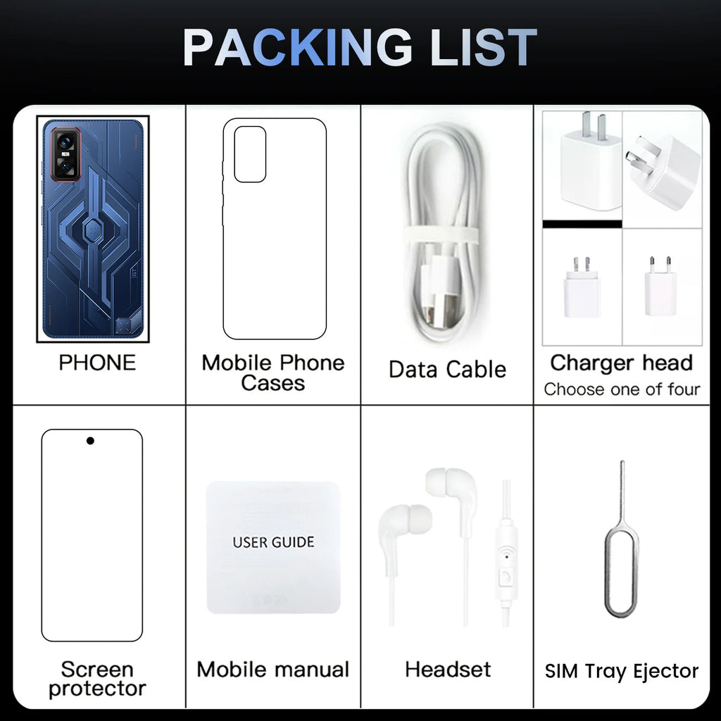 Android 14 5G Smartphone 7.3-inch 16GB RAM 1TB Storage Unlocked Mobile Tidesmit