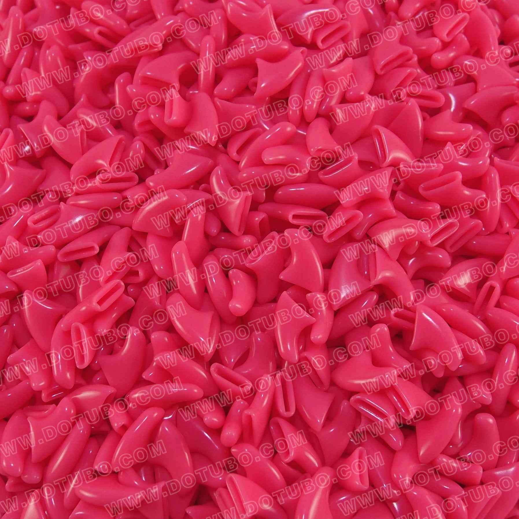 Bright pink soft silicone cat nail caps for scratch-free claws, 20-piece set with adhesive for pet grooming protection.