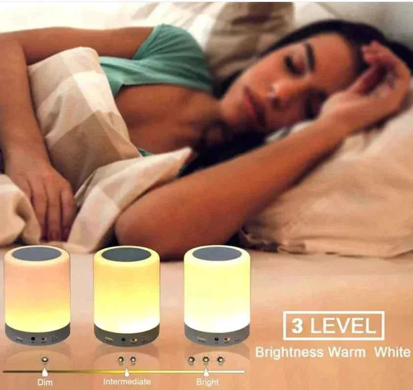 Portable Bluetooth Speaker with LED Touch-Sensing Ring Light My Store