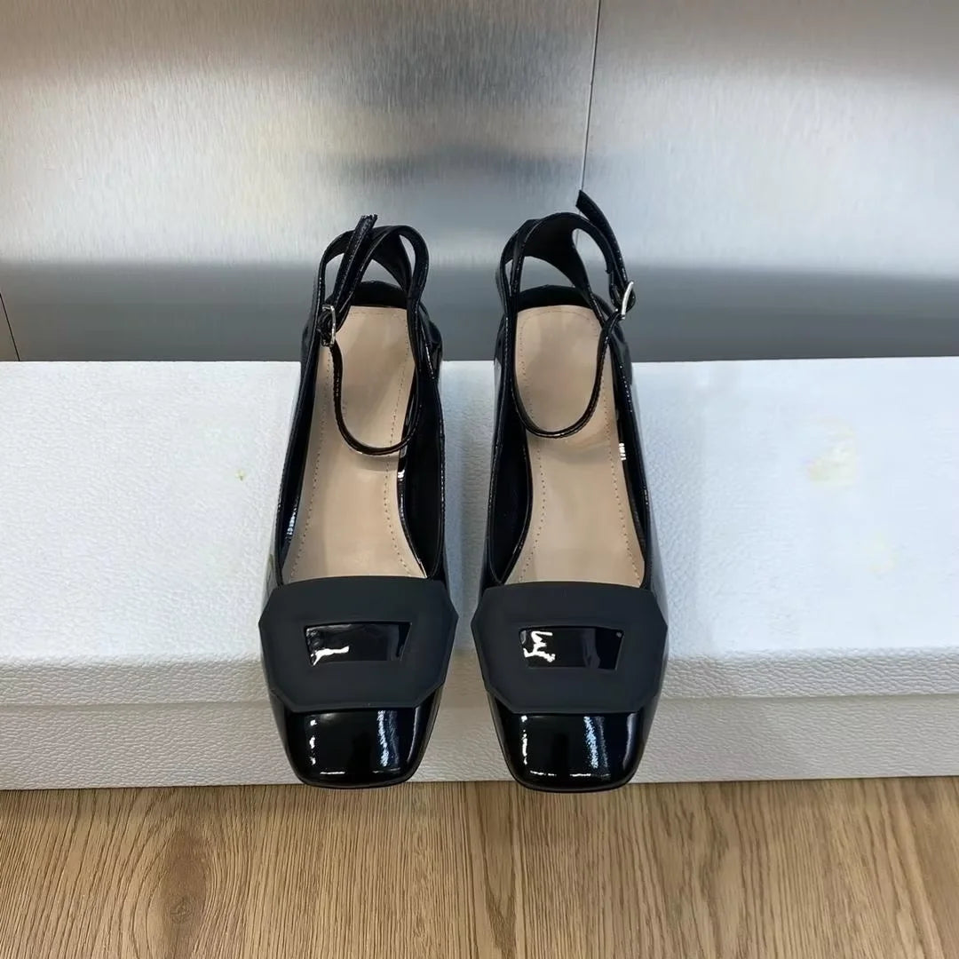 TOP Quality 2025 GG NEW Designer Big Size FAMOUS Brand Shoes Genuine Lather Pumps Women Shoes