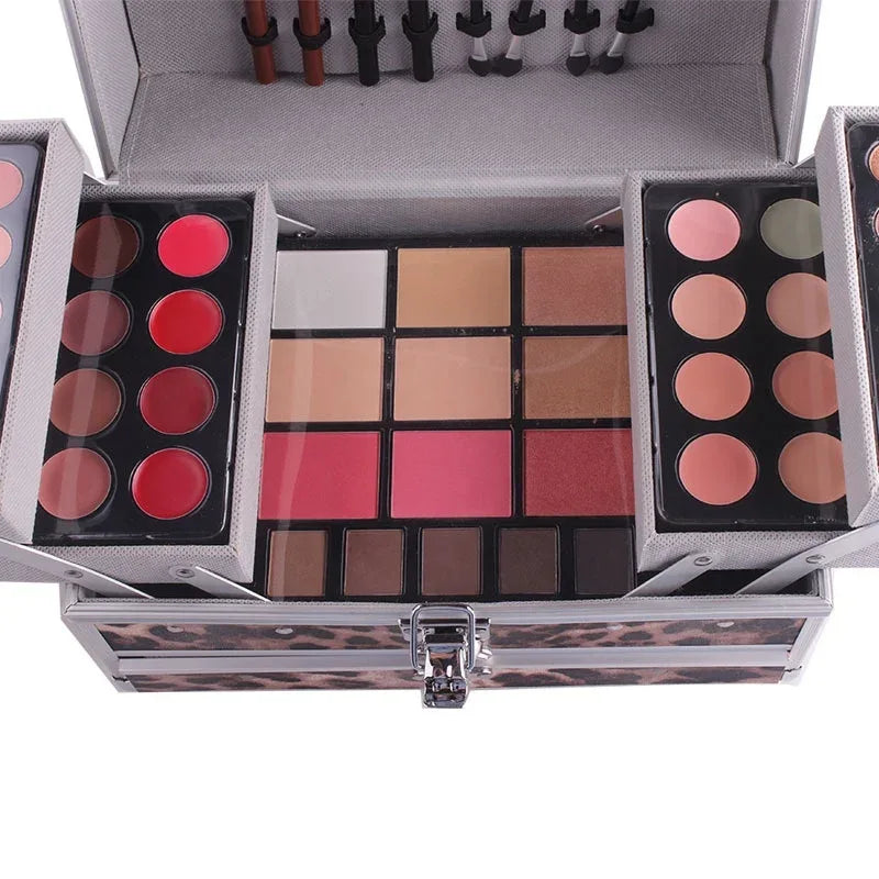 Professional Makeup Kit in Aluminum Case - Tidesmit Salon-Quality Set Professional Makeup Kits Tidesmit