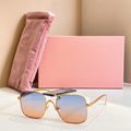 High-quality Luxury Designer Sunglasses-Polarized Lenses Rimless Frame-Light Weight Comfortable for Unisex Use-Trendy Logo