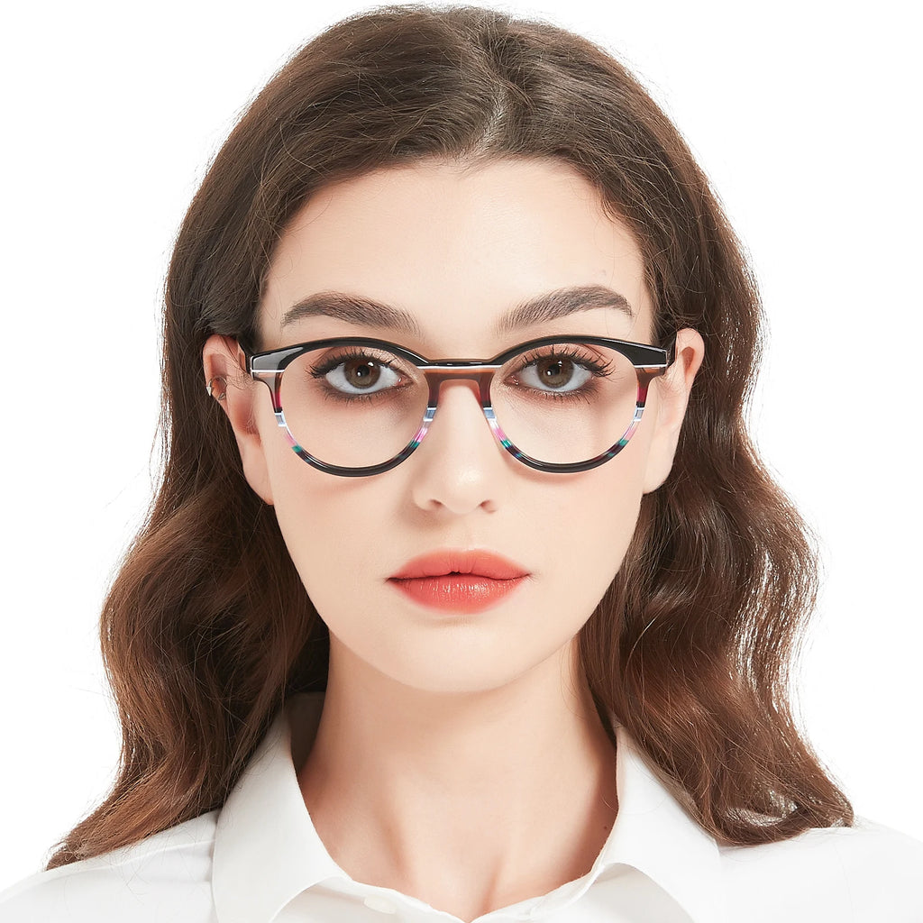 Luxury Trendy High Quality Eyeglasses Frames Eyewear Acetate Frame Eye Glasses for Women