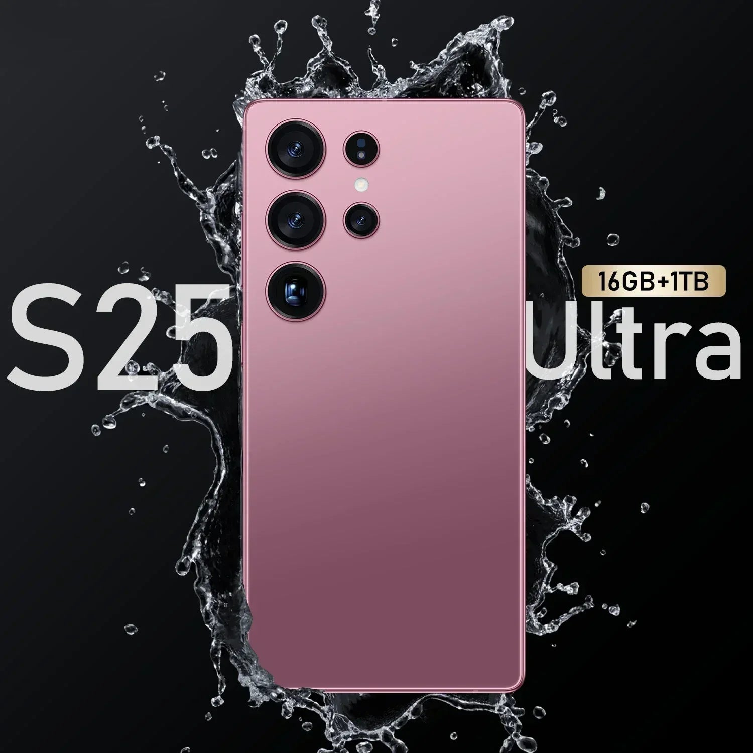 Tidesmit 5G Smartphone: 16GB RAM, 1TB Storage, Android 14 Rose pink 16g Tidesmit