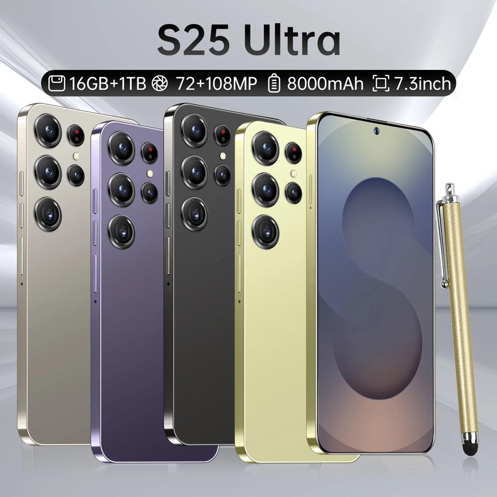 5G Smartphone 7.3 Inch 1TB Storage 16GB RAM Dual SIM Gray Tidesmit