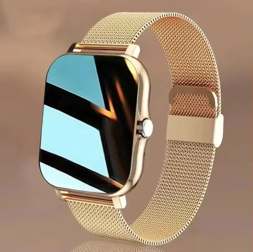 Smartwatch with Bluetooth Calling and Fitness Tracker - Silicone/Metal My Store