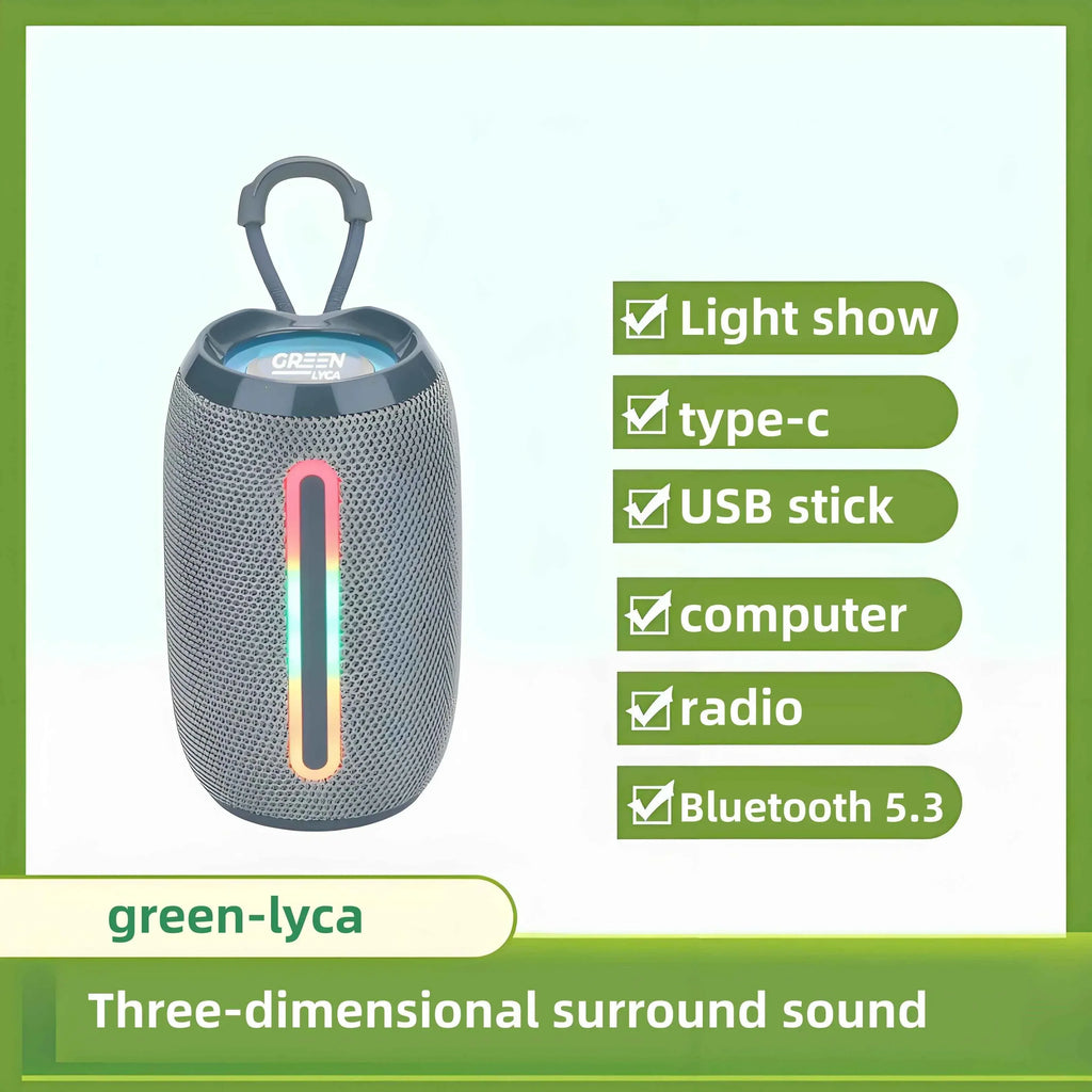 Portable Bluetooth Speaker with RGB LED and Deep Bass Subwoofer My Store