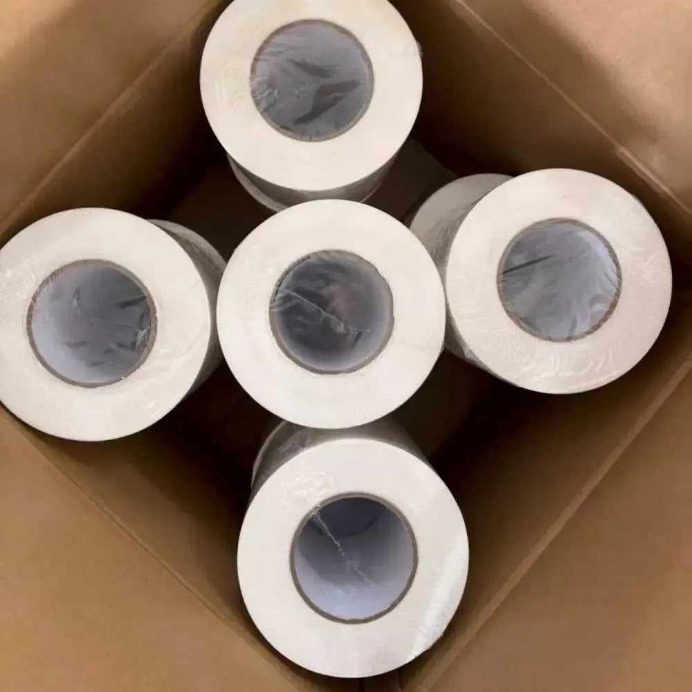 Wholesale 9mil-10mil*4inch*30m PE White Shrink Wrap Tape Repair Tape with 18months UV-anti for Construction/scaffolding
