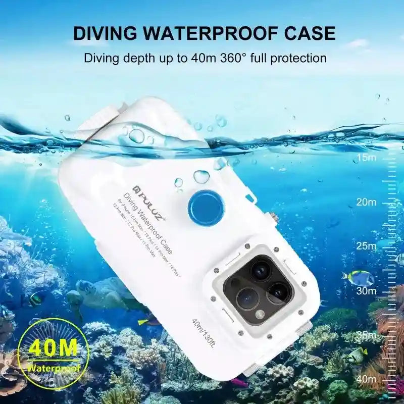 Tidesmit 40m Underwater Diving Phone Case for iPhone Models Tidesmit