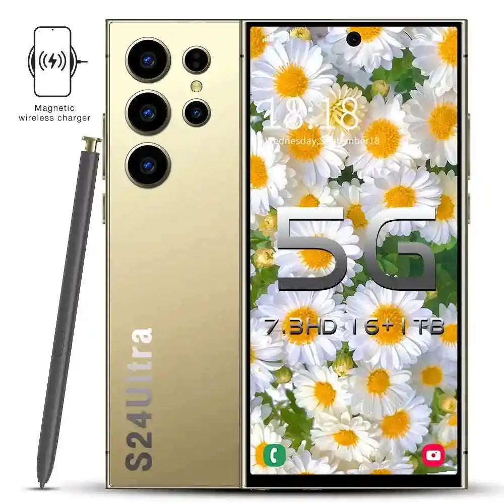 S24 Ultra 5G Smartphone 16GB RAM 1TB Storage - Gray Tidesmit