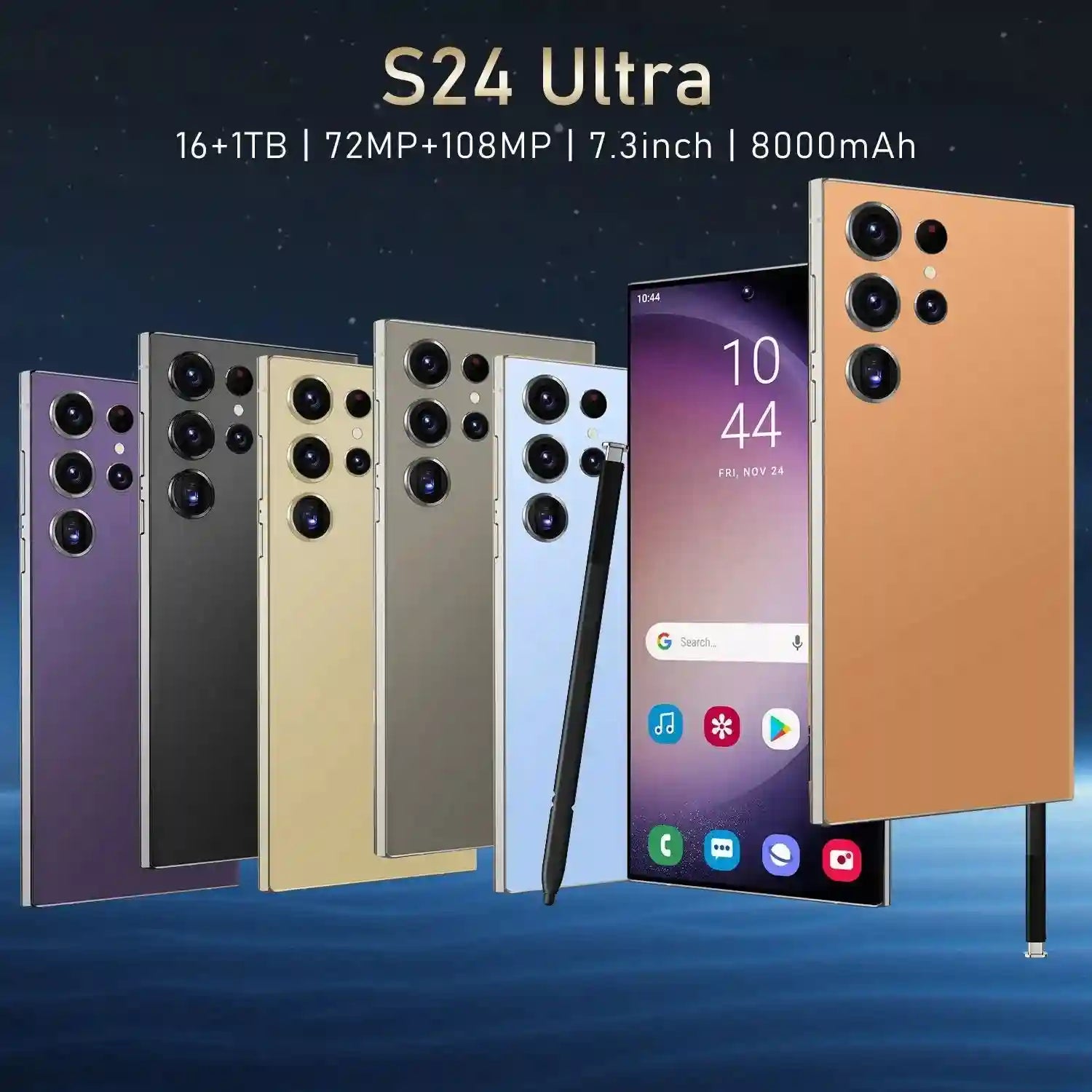 S24 Ultra 5G Smartphone 16GB RAM 1TB Storage - Gray Tidesmit