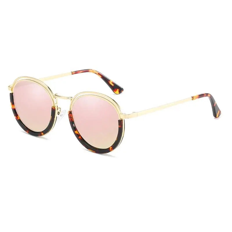 Fashion Design Uv Protect Full Frame Circle Sun Spectacle Shades Luxury Round Polarized Sunglasses for Women