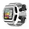 Tidesmit JM09 Smartwatch With Wireless Earbuds - IP67 Waterproof Fitness Tracker silver steel JM09 Tidesmit