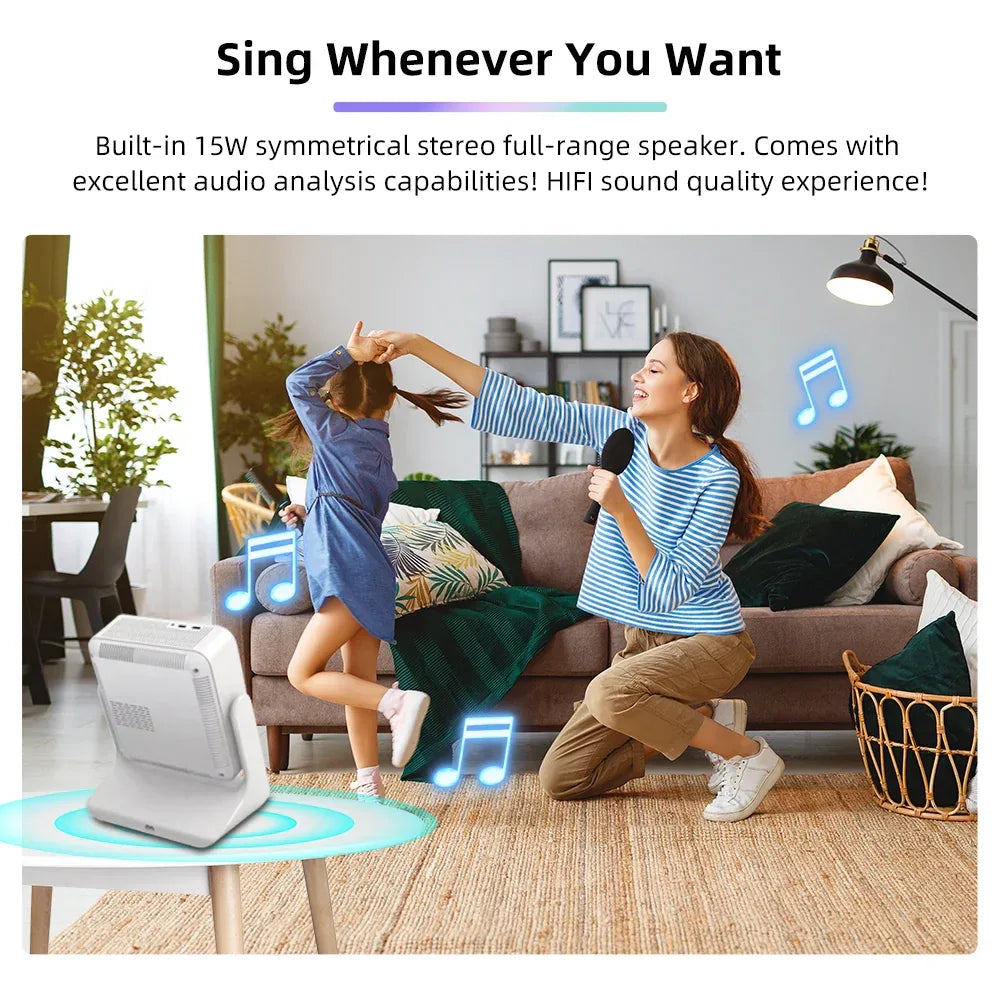 Pro Smart Projector 4K Android OS 5G WiFi - White | Tidesmit EU My Store