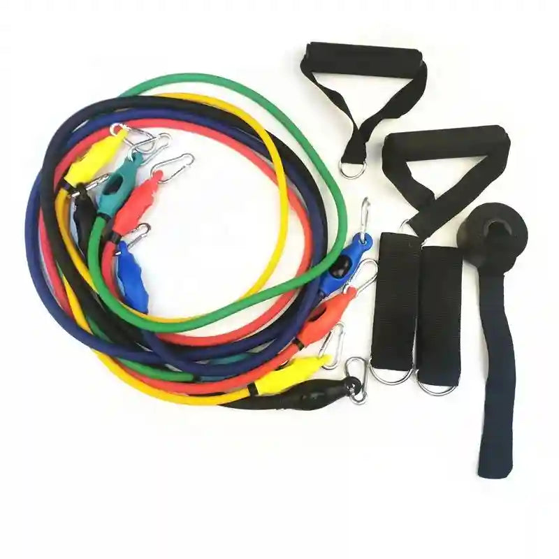 150lb Resistance Bands Set - 11 Piece Professional Home Gym Equipment Tidesmit