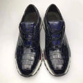 Popular Man Shoes Sneakers Quality Genuine Crocodile Leather Sport Shoes for Men Hot Selling Alligator Skin Party Shoes Men