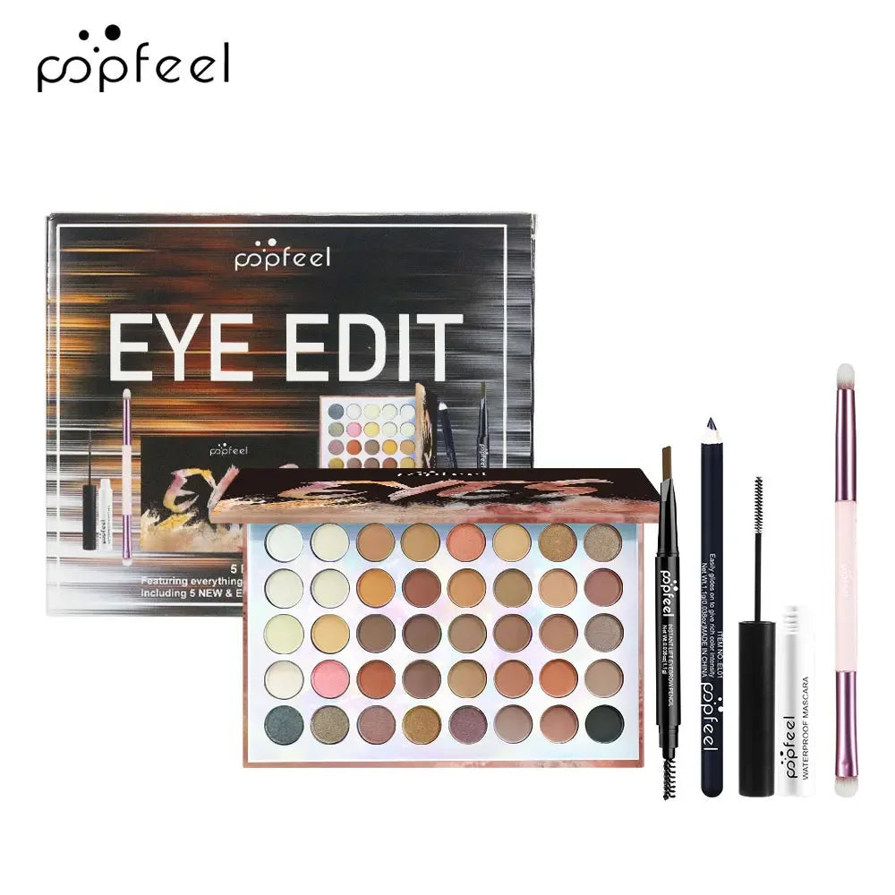 Professional Makeup Kit – All-in-One Salon-Quality Eyeshadow & Lipstick Set Professional Makeup Kits SET006A Tidesmit