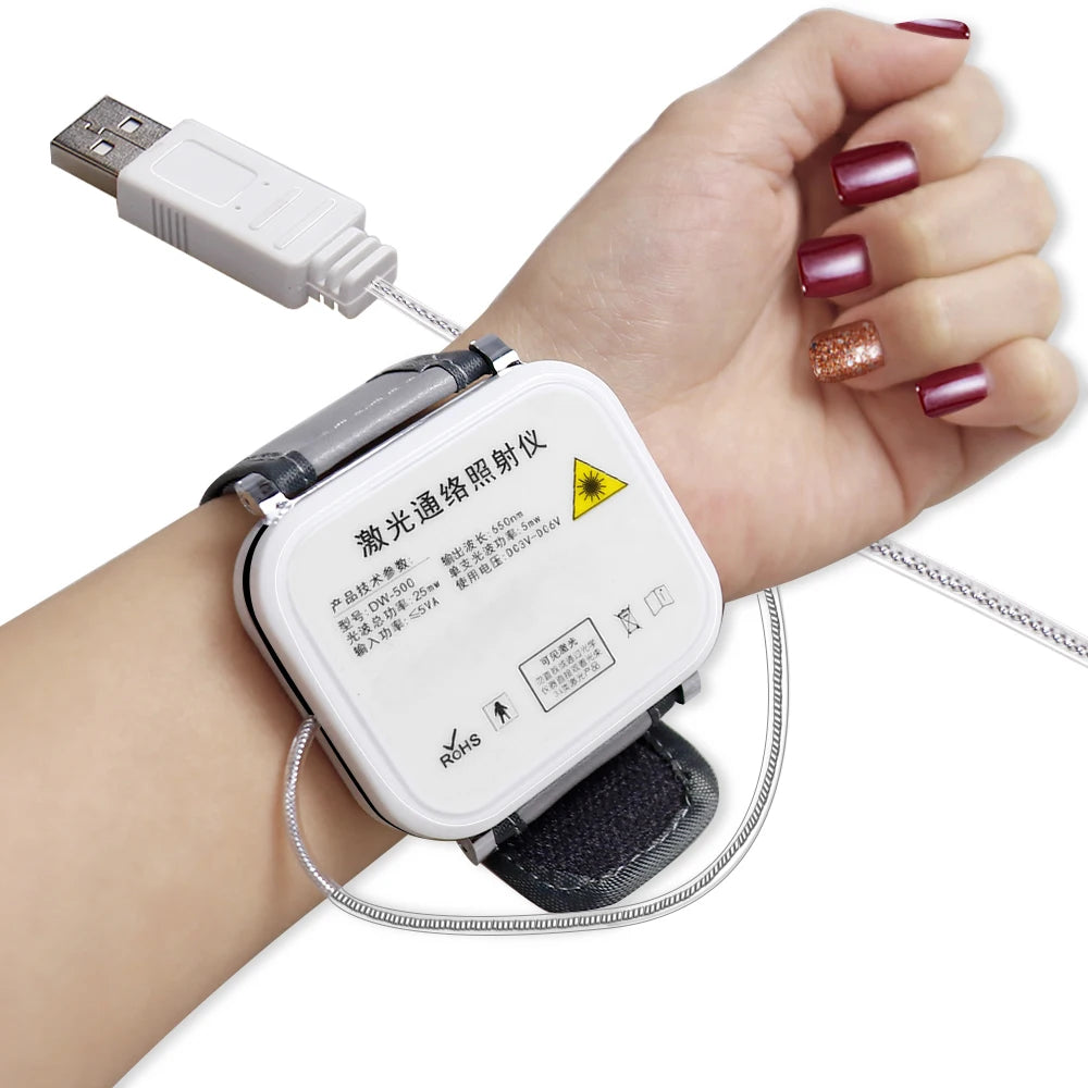 Laser Therapy Wrist Watch for Blood Sugar and Pressure Management Relaxation Treatment Tidesmit