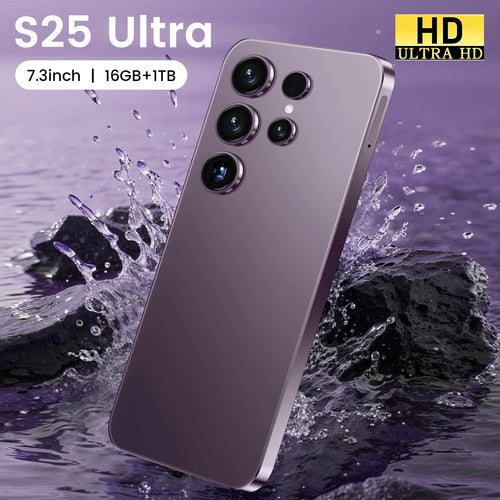 2026 S25 Ultra 5G smartphone with 7.3 inch display, 108MP camera, 16GB RAM, 1TB storage, and Android 16.