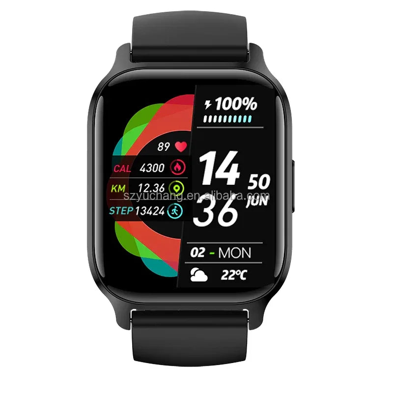 Y3 Smartwatch with Fitness Tracker & Heart Rate Monitor - Black My Store