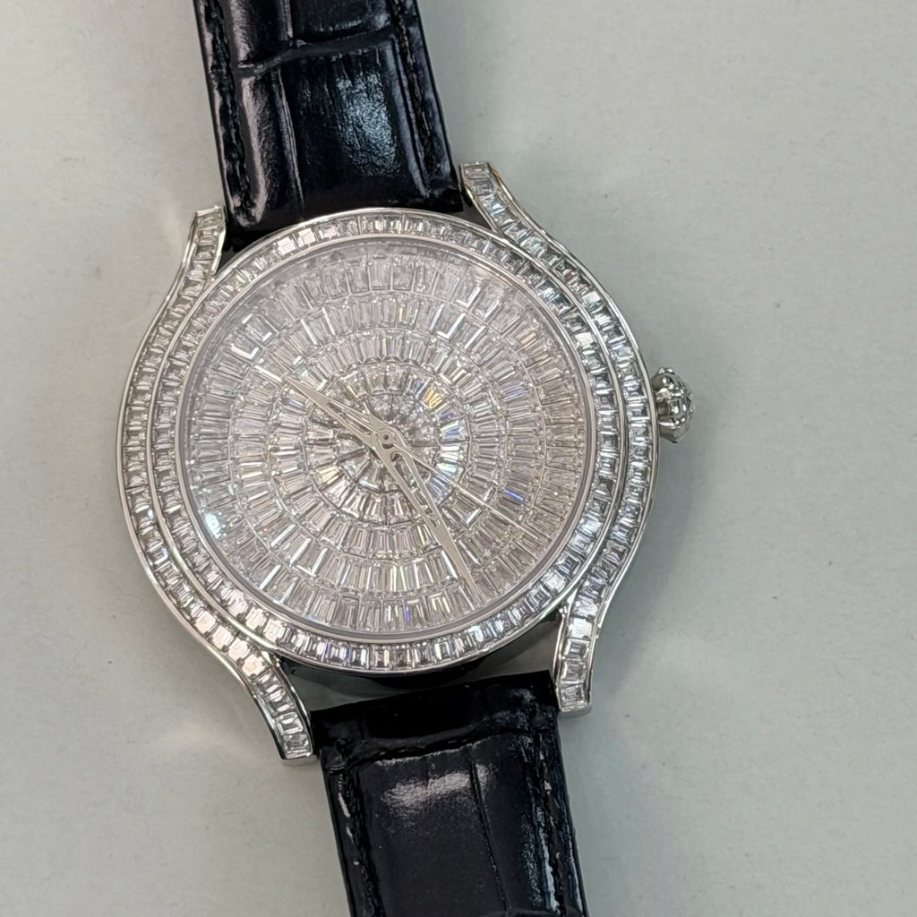 High Quality Vvs Moissanite diamond Watch Tourbillon Automatic Mechanical Moissanite Watch for Men Luxury Iced Out diamond Vvs1