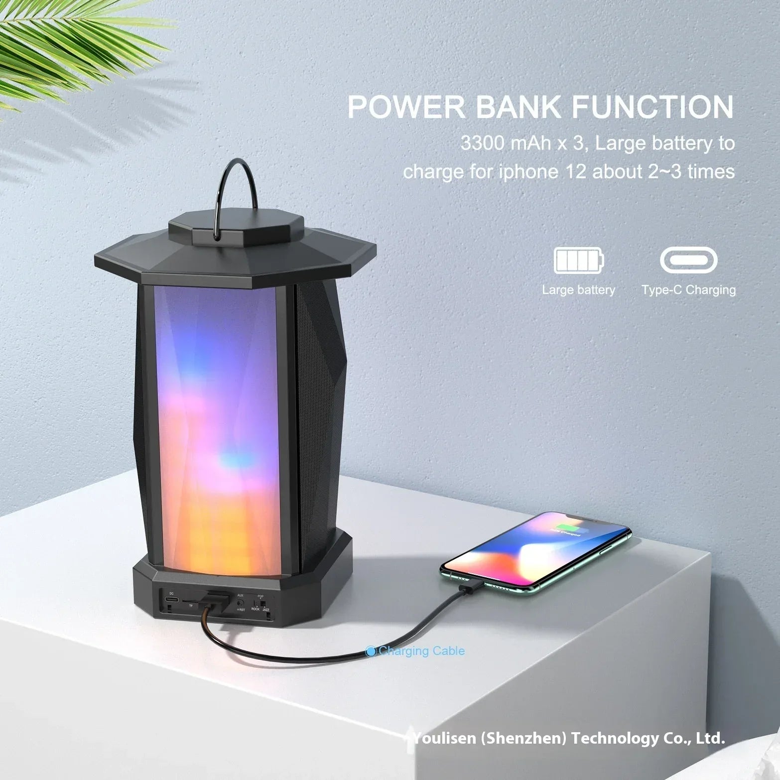 Portable Bluetooth Speaker 50W - Waterproof Wireless Audio with Bass Boost My Store