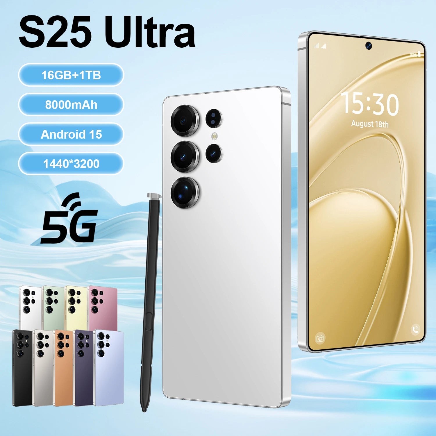 S25 Ultra 5G Smartphone, 16GB RAM, 1TB Storage, Android 15 - Tidesmit Tidesmit