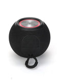 Portable Bluetooth Speaker with LED Lamp - Wireless Fabric Mini Audio Black My Store