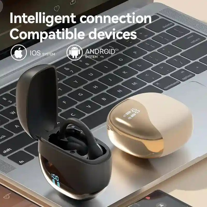 Noise Cancelling Earbuds with LED Display by Tidesmit Tidesmit