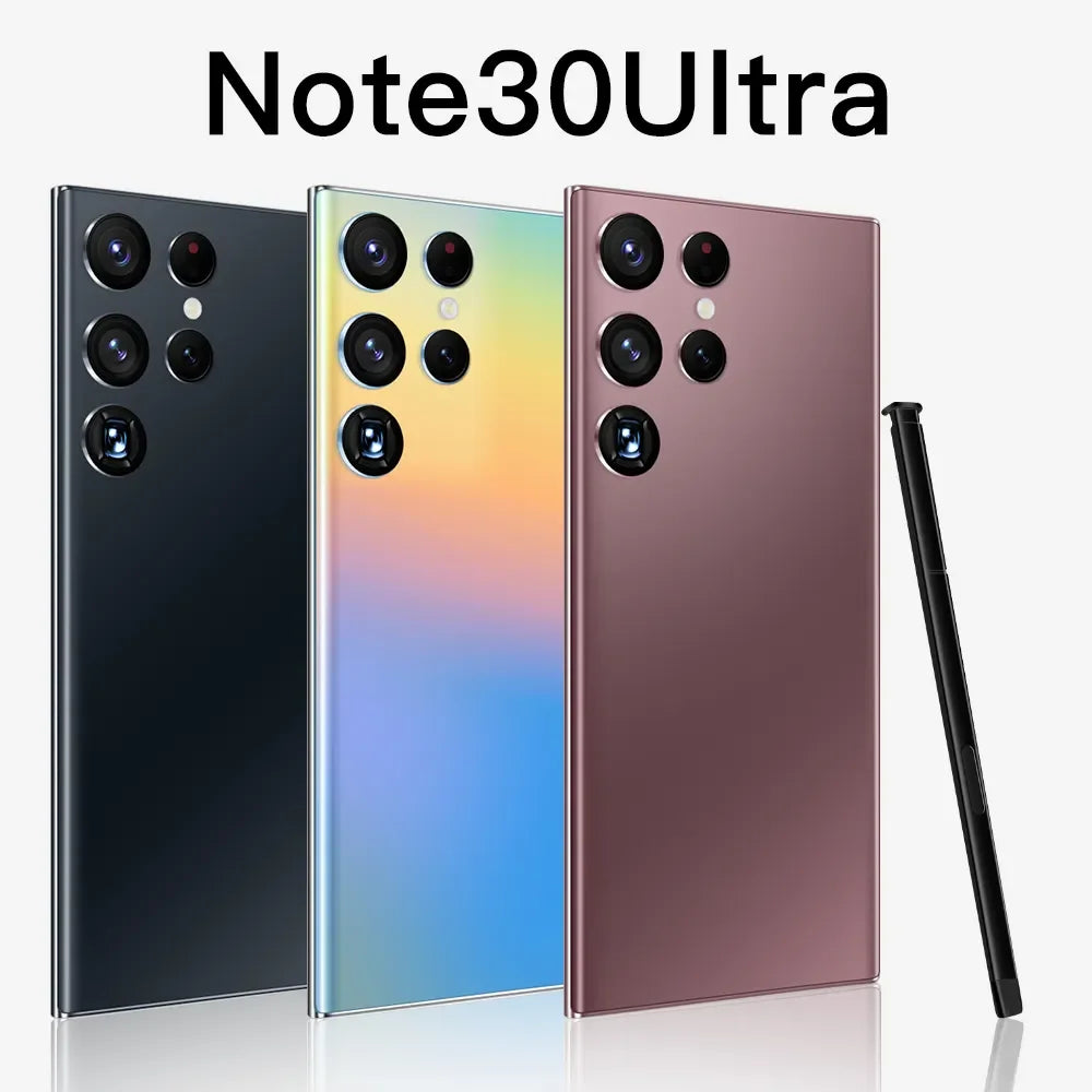 Note 30 Ultra 5G smartphone with 7.3 inch AMOLED display and HD camera system