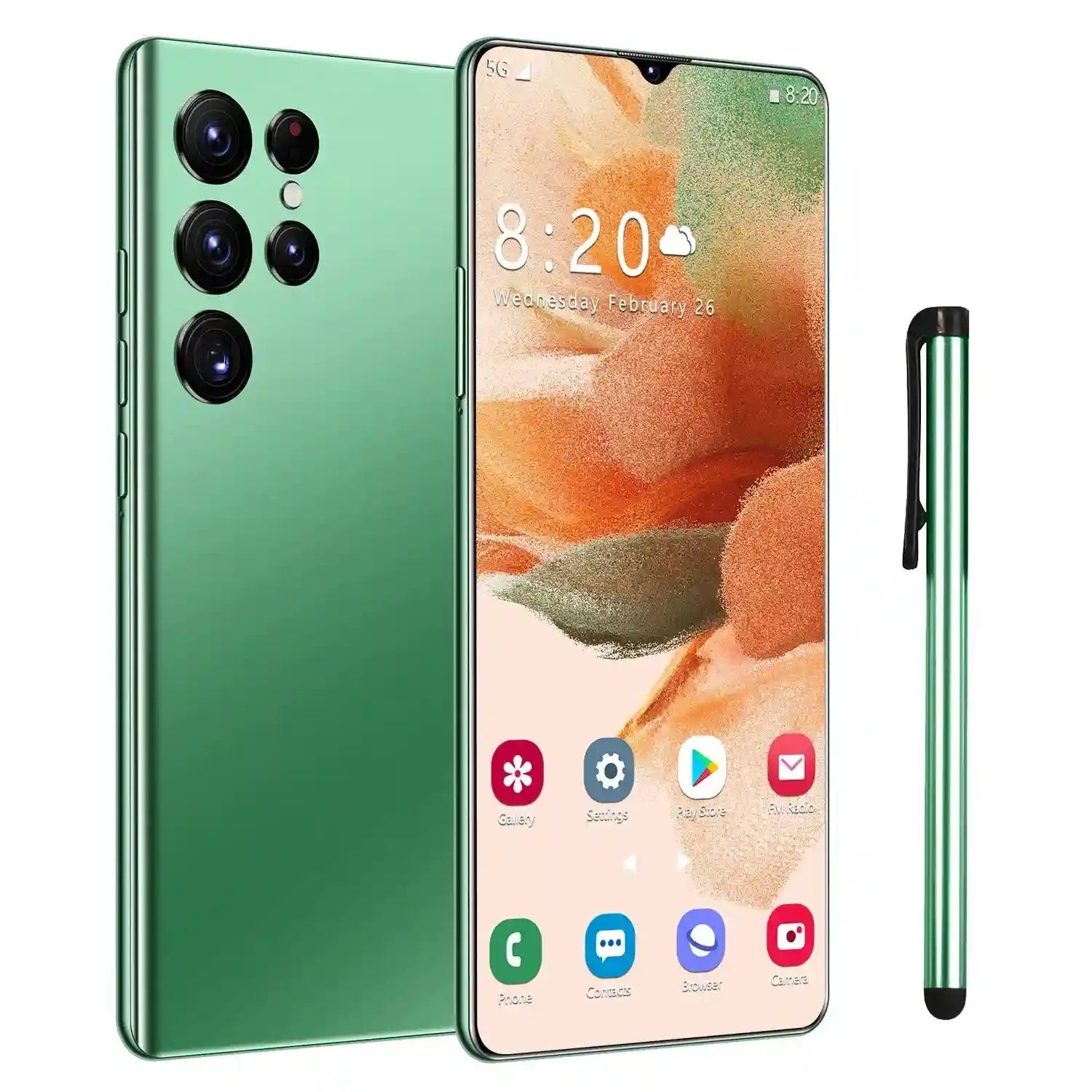 Tidesmit 5G Smartphone, 3GB RAM, 32GB Storage - Essential Series Green 3 G Tidesmit